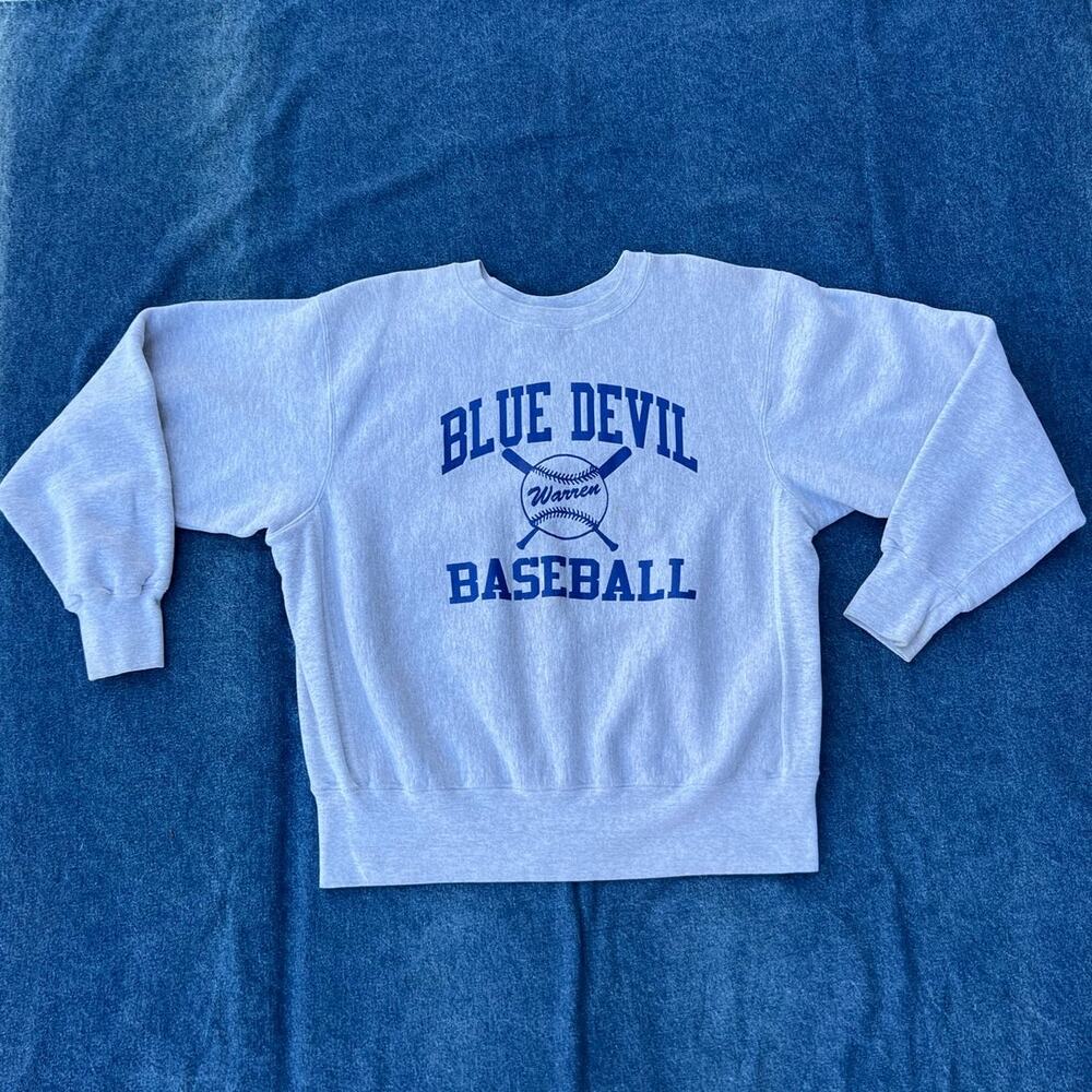 90s Eagle Blue Devil baseball pullover